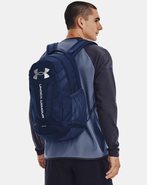 UA Hustle 5.0 Backpack, Navy, pdpMainDesktop image number 5